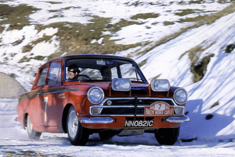 Lotus Cortinas were entered into the 100th Monte Carlo Rally along with campaigning for the European Touring Car Championship, winning four of the rounds and finishing second overall.