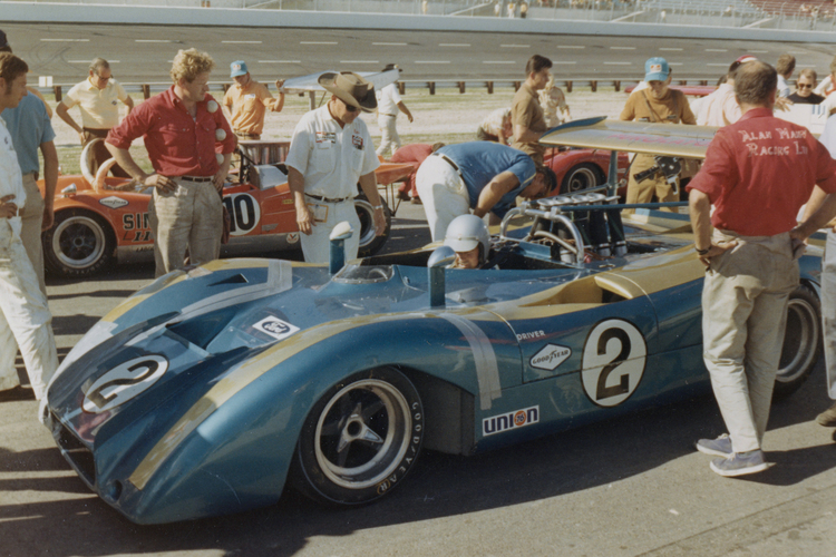 The Ford Open Sports was the last car Alan Mann Racing built in period and it’s final outing came at College Station, Texas, with the legendary Jack Brabham at the wheel.