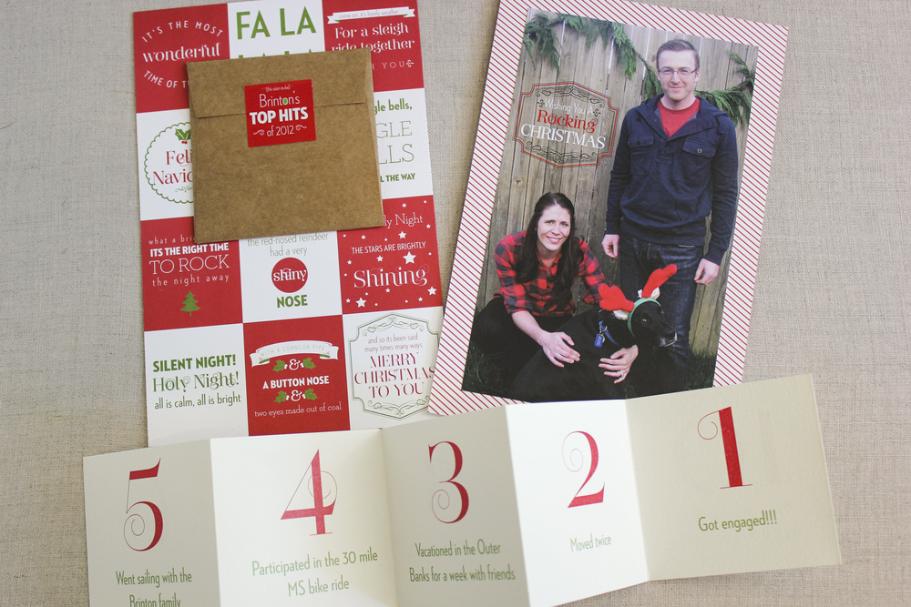 Combining Wedding News With Holiday Cards 1