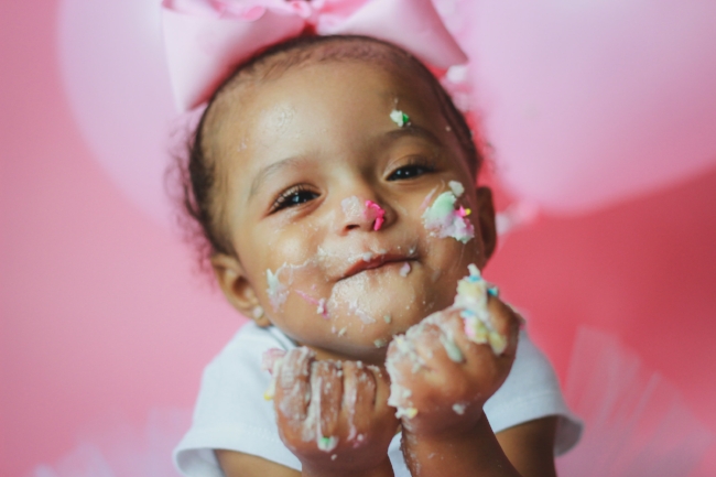 Cake Face, 1st Birthday Session 