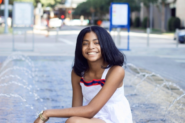 Tween session shot in Downtown Dallas. 