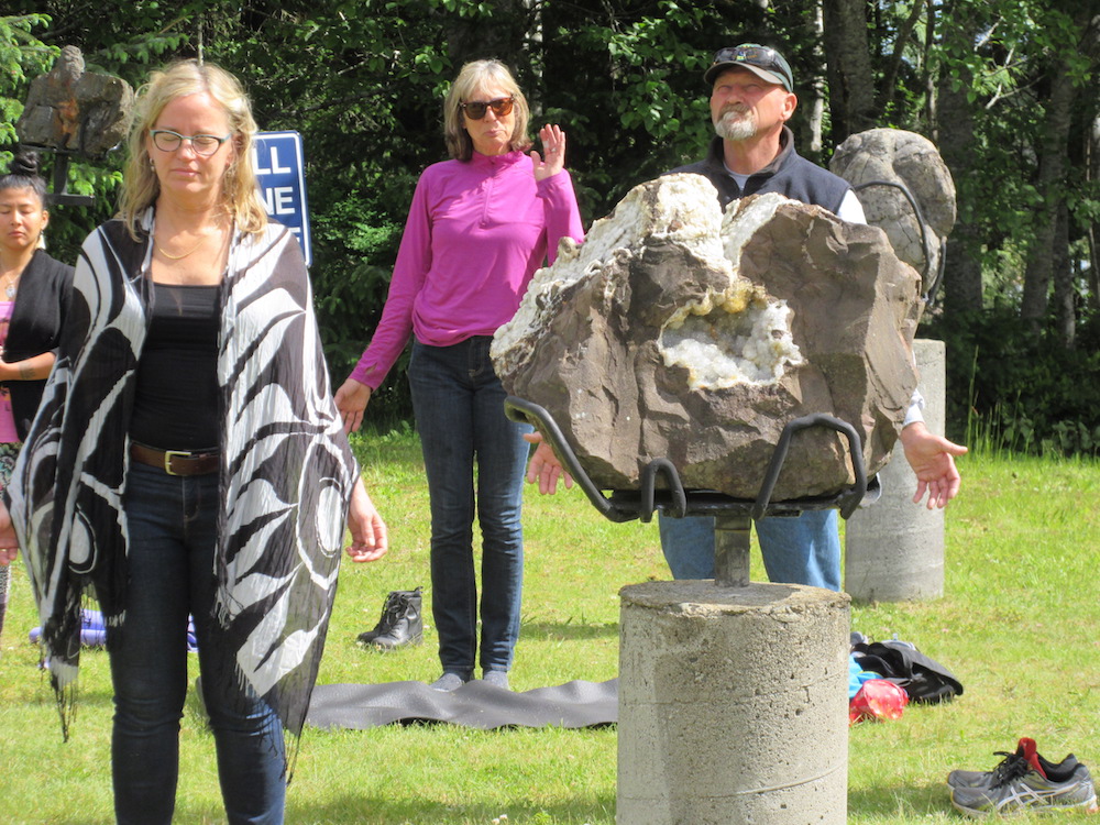 The event kicked-off with a morning meditation in the Tlell Stone Circle led by Firyal Mohamed.&nbsp;