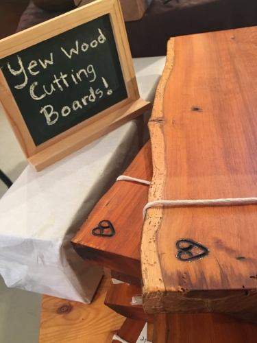 Yew Wood Cutting Board