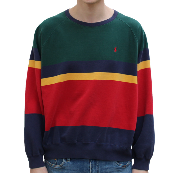 Vintage Polo Ralph Lauren Colorful Crewneck Sweatshirt (Size XL) — Roots