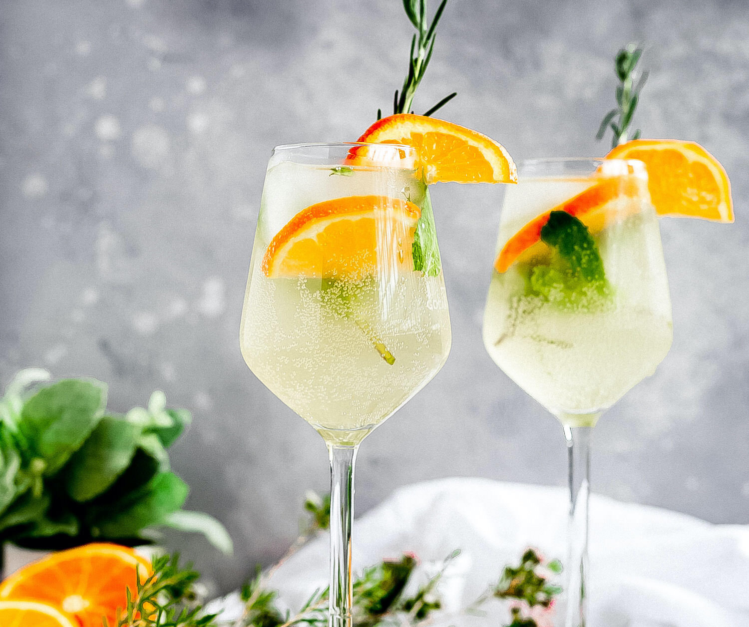 Gin, Elderflower And Prosecco Cocktail