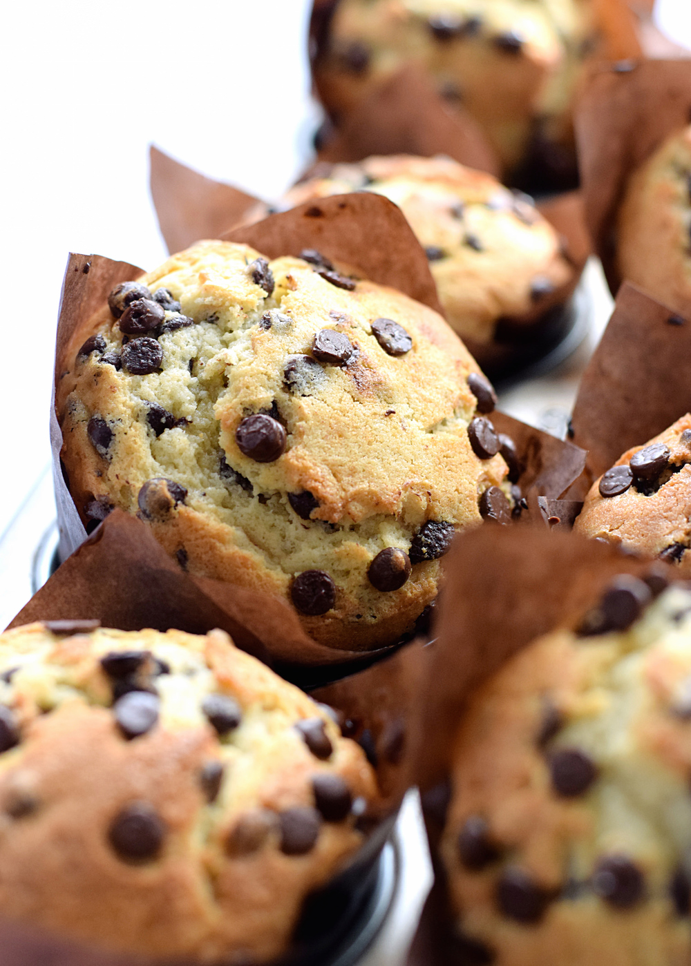 Amazing Chocolate Chip Muffins + Video | Truffles and Trends