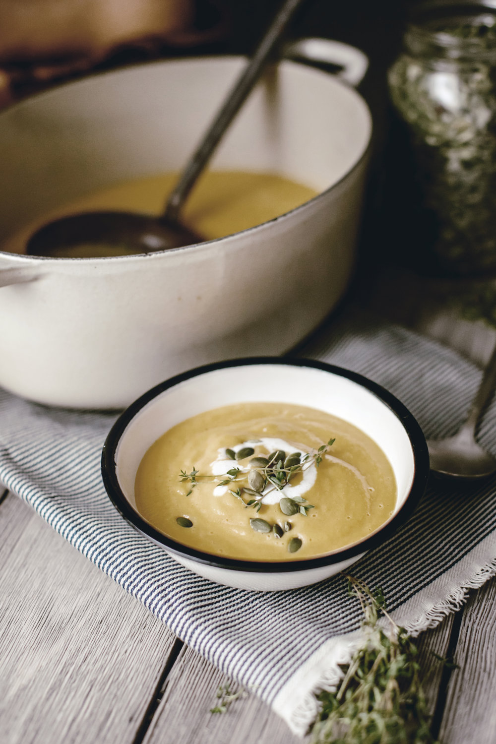 Hearty Butternut Squash Bisque • Heirloomed Blog