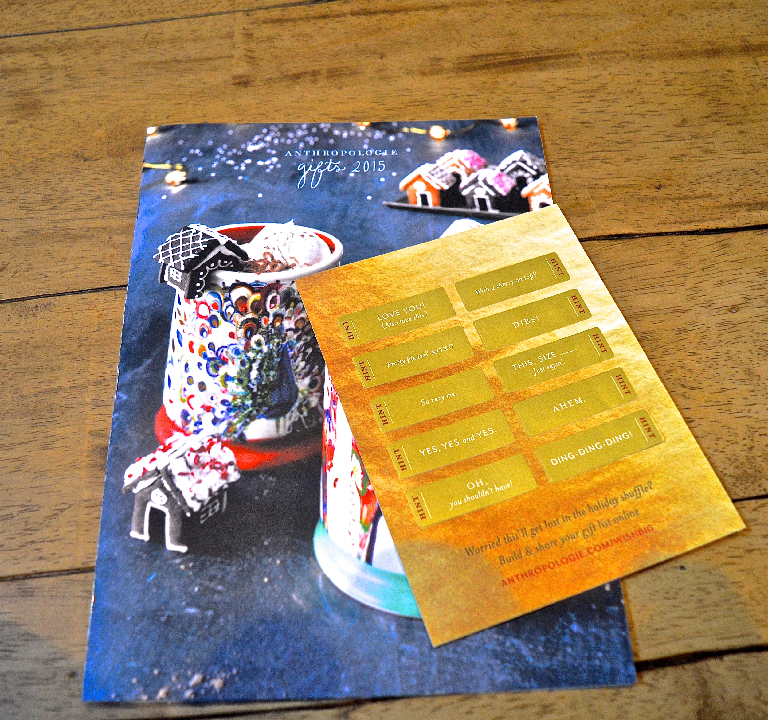 Tangible Marketing - Anthropologie’s Gifts 2015 Catalogue