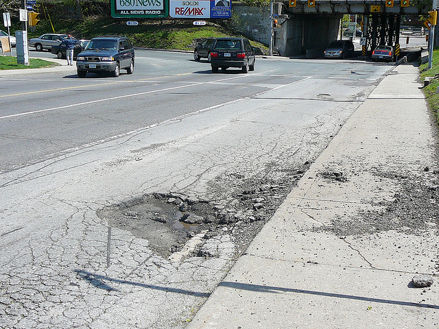 Bad Roads in Detroit, Michigan