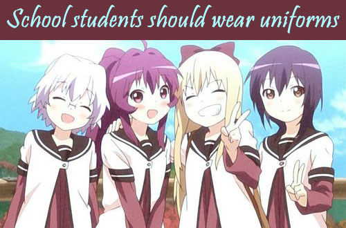 why kids should wear uniforms at school
