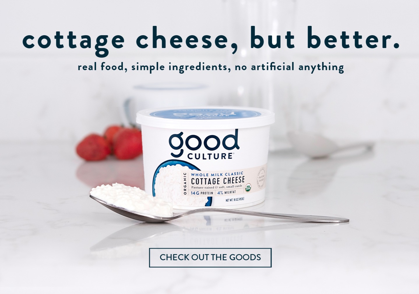 Good Culture Organic Cottage Cheese Low Sodium Snacks