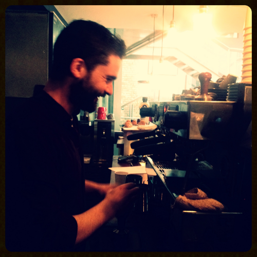 Rob Lewis, head barista at Roasted Brown.