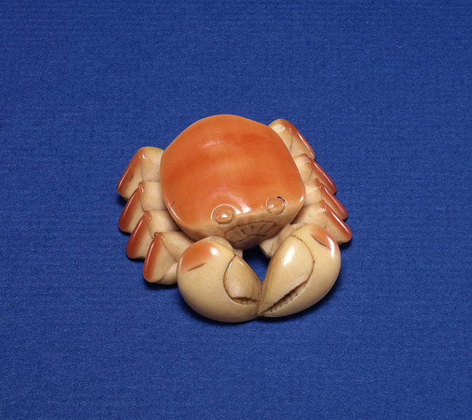  An object carved from hornbill ivory. Public domain, Walters Art Museum 