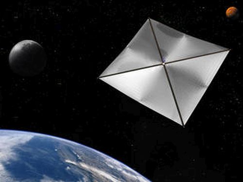 In 2010, NASA successfully deployed the nanosatellite NANO-Sail D from a larger, microsatellite. - Image Credit:&nbsp;NASA