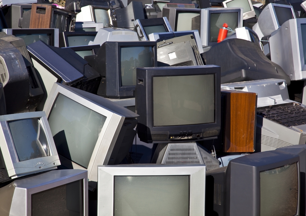 Which places recycle old TV sets?