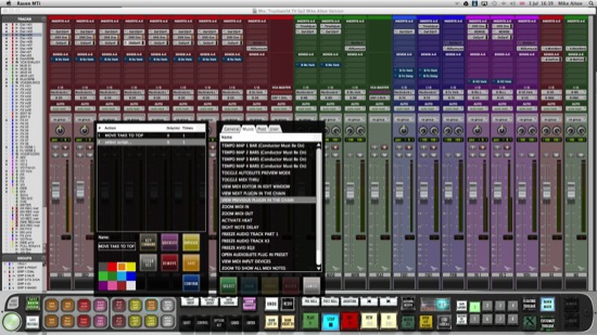 screenshot of the slate raven version 2.0 software running with Pro tools 11.1.3