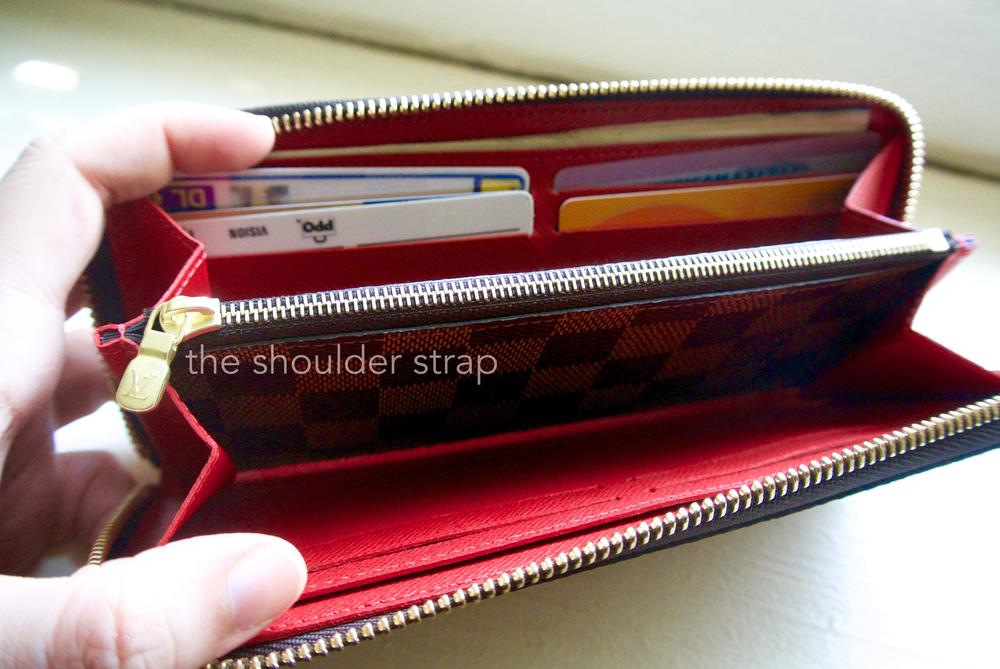 Louis Vuitton Damier Ebene Clemence Wallet — The Shoulder Strap
