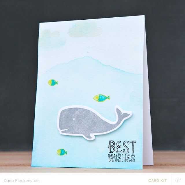 Best Wishes card using Studio Calico Copper Mountain Card Kits by @pixnglue