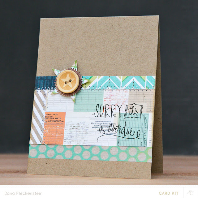 Belated Wishes card using Studio Calico Copper Mountain Card Kits by @pixnglue