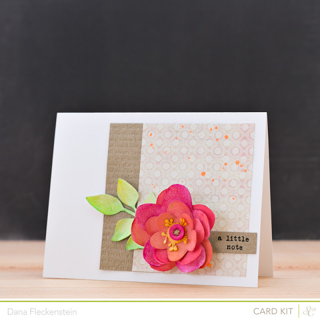 Handmade Watercolor Flower Card by @pixnglue using Studio Calico's Valley High Kits