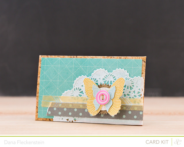 Handmade Decorated Mini Envelope with Note Card by @pixnglue using Studio Calico's Valley High Kits