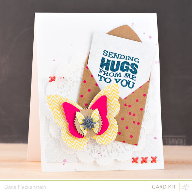 Sending Hugs handmade card by @pixnglue using Studio Calico's Planetarium kits
