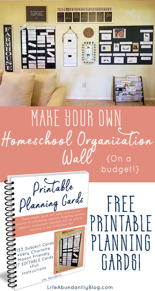 Do you need a way to make sure you keep your homeschool day organized and on track? Do you struggle with consistency in your homeschool day? Do you homeschool multiple children and need to keep everyone going at a reasonable pace? This post and FREE printable planning cards will help you keep your day on track and maintain organization in your homeschool day.