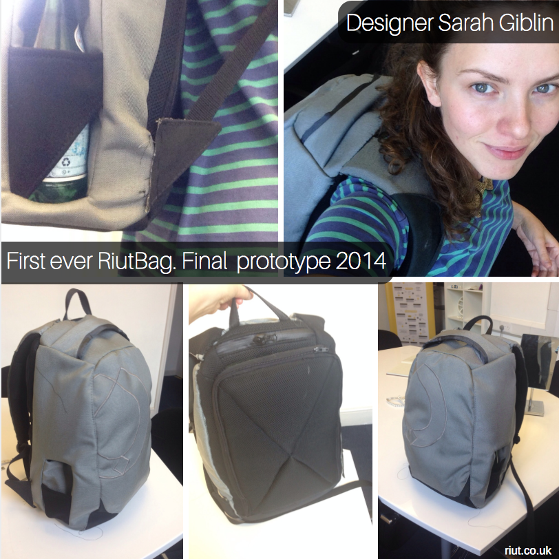 The RiutBag prototype that made everything possible. Click to see RiutBags today.