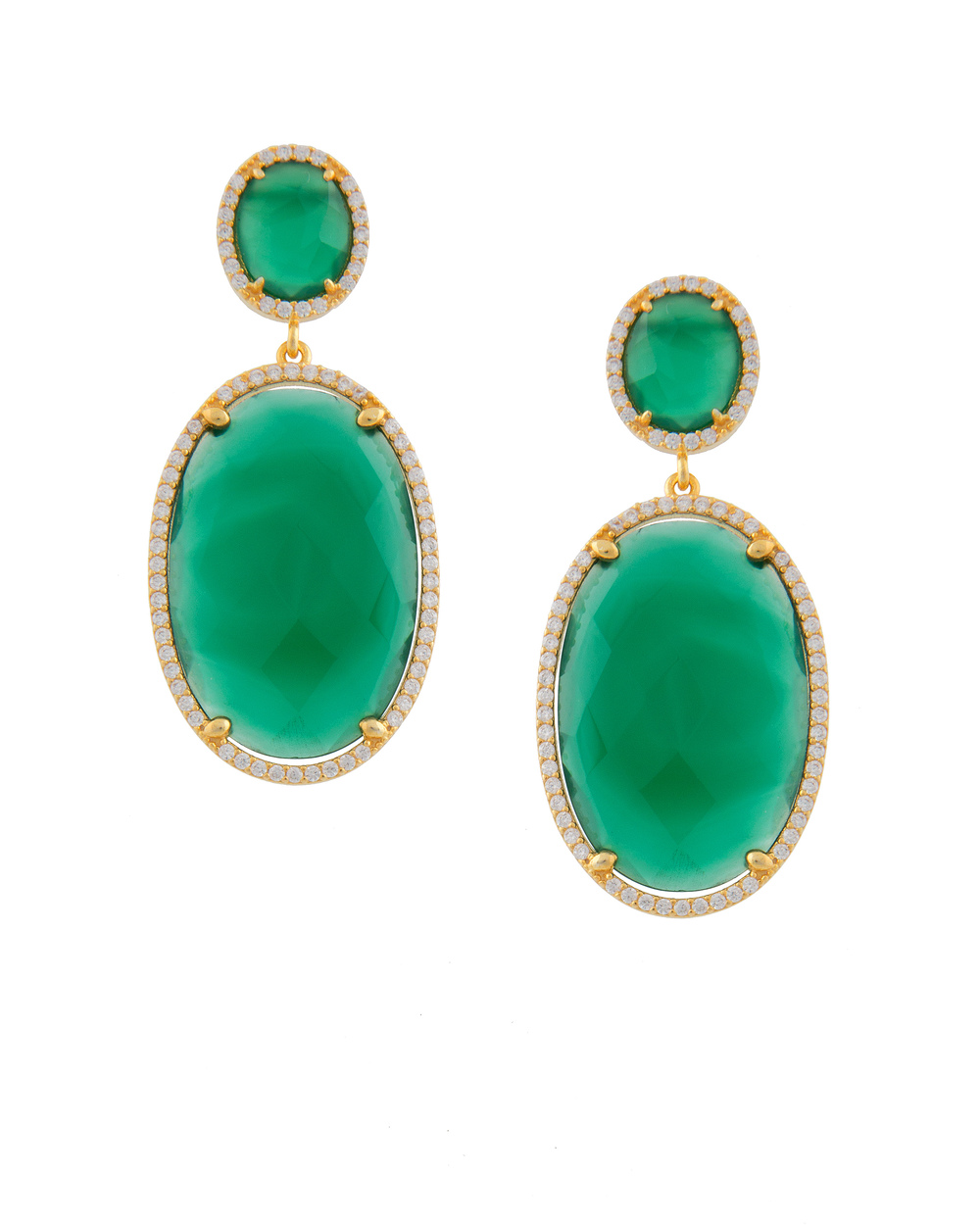 Green Onyx Earrings — Bhoom Shanti