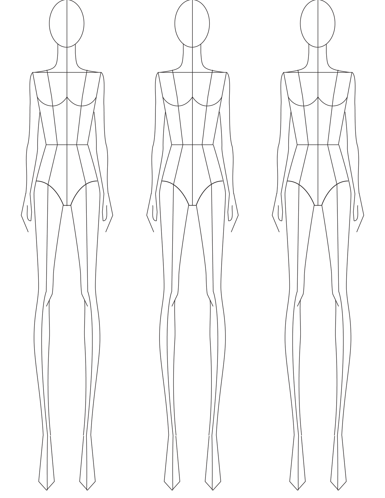 Fashion Sketching: A Step-By-Step Guide To Drawing The Basic Fashion  Croquis With 9 Heads Proportions | For Beginners — Amiko Simonetti