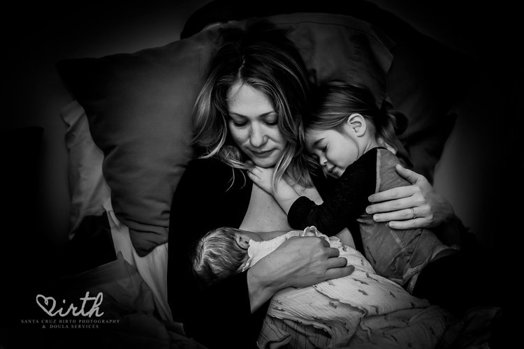 A tender moment by Santa Cruz Birth Photography and Doula Services