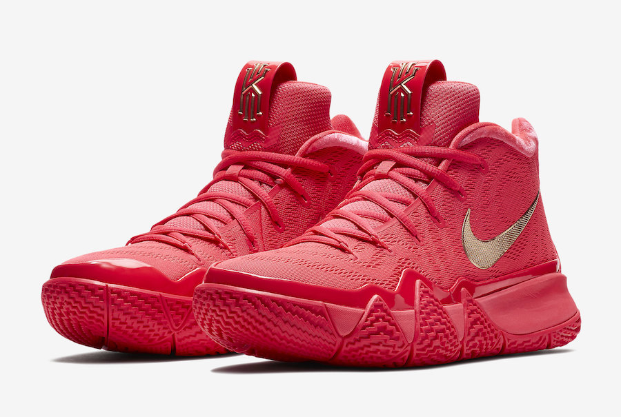 kyrie 4 shoes red