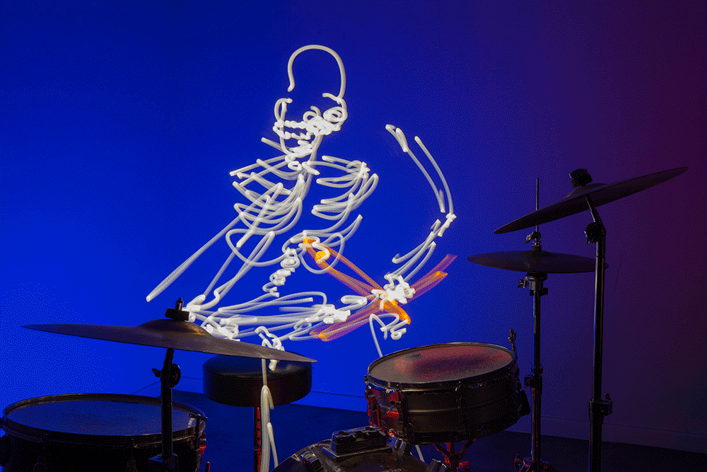 drumming+light+skeleton