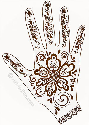 Henna Hand Designs Art Lesson