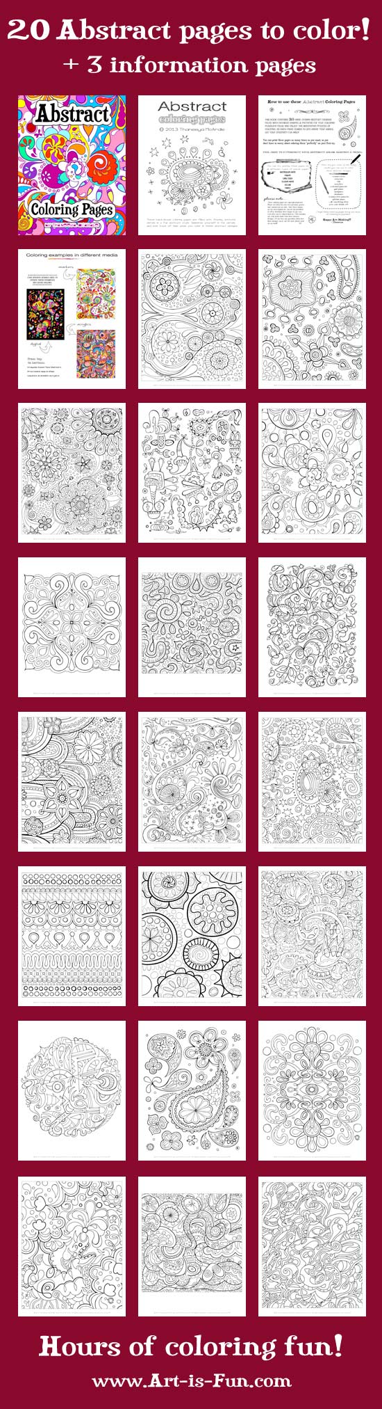 abstract space coloring pages - photo #34