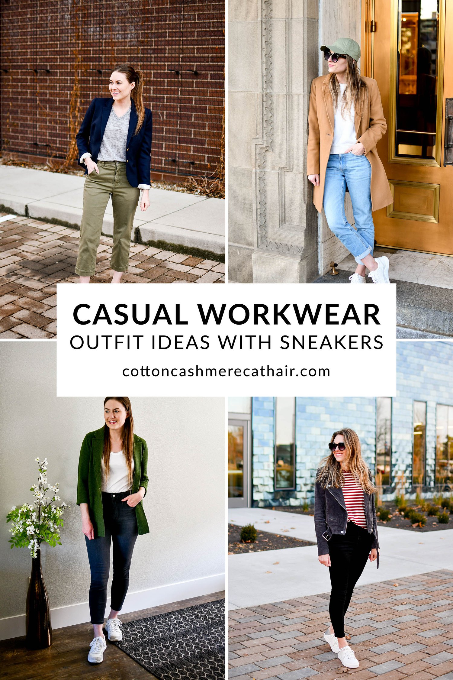 15 Casual Workwear Outfit Ideas with Sneakers