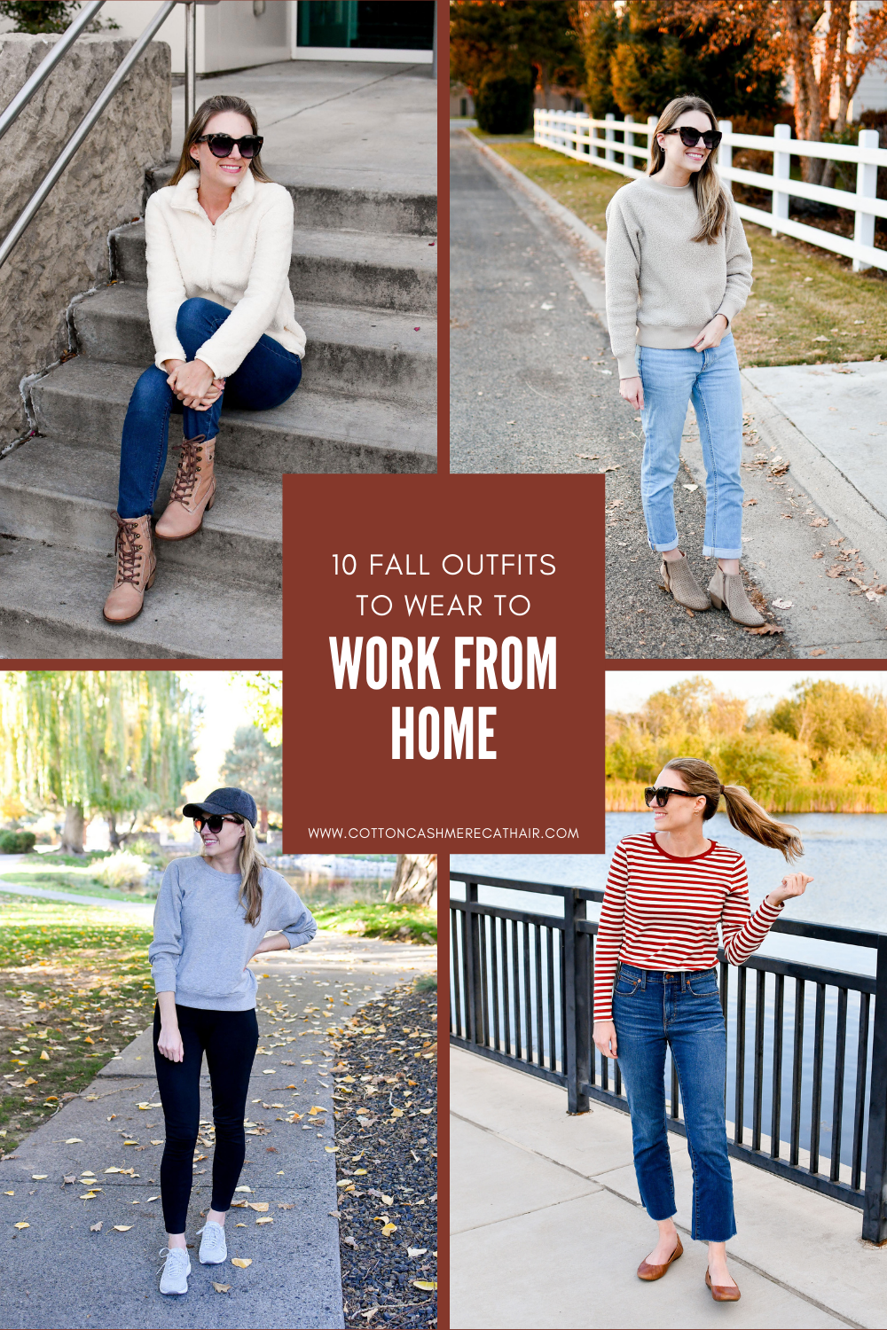 fall outfits to wear to work from home