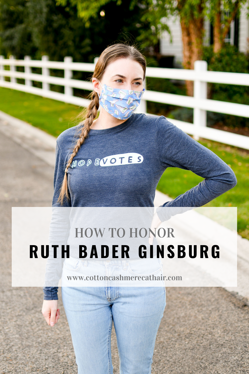 honor Ruth Bader Ginsburg by voting