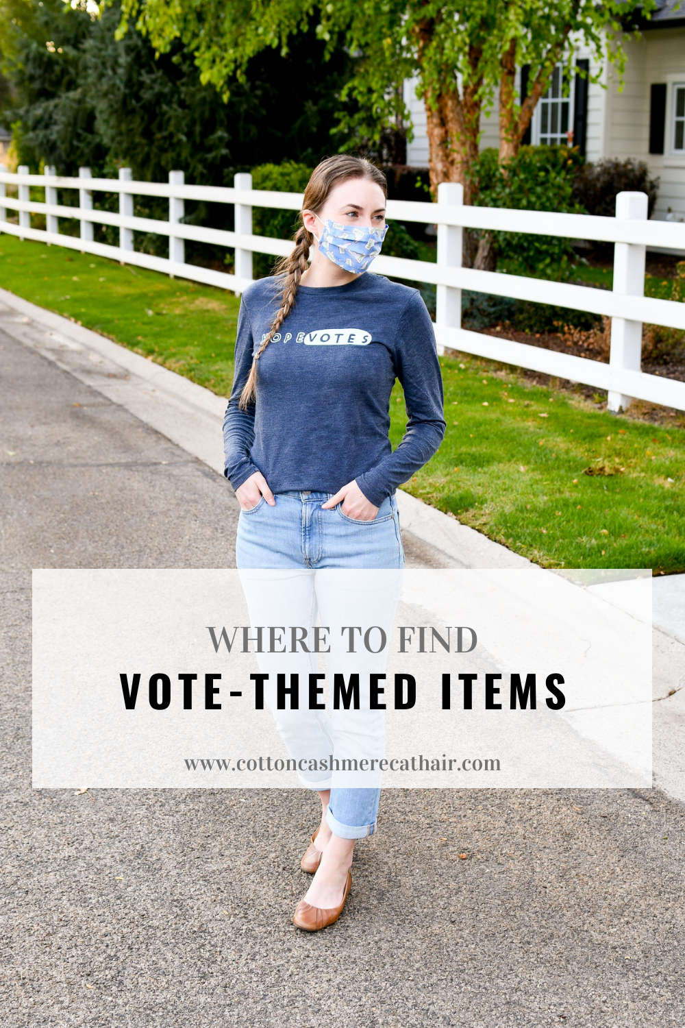 where to find vote-themed tees and other items
