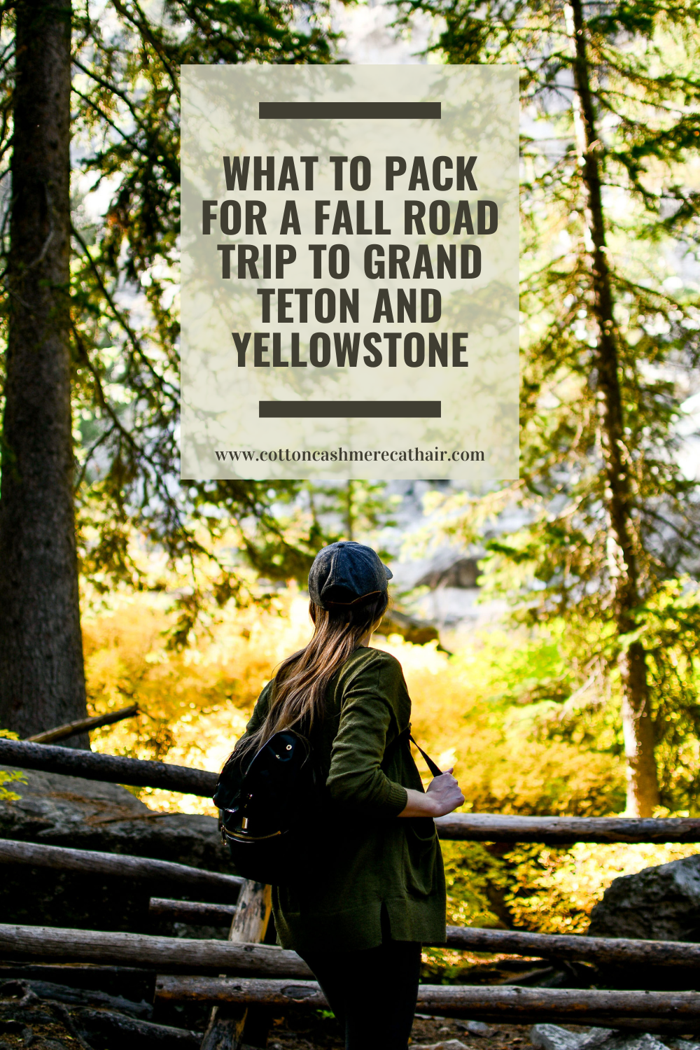 what to pack for a fall road trip to Grand Teton and Yellowstone