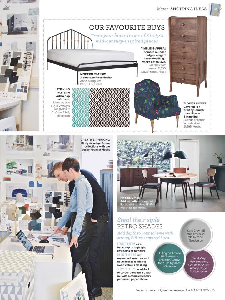  The Abacus Low bed for Heal's | The Novak Tallboy for Heal's | Lucinda Armchair in Herbarium fabric for Heal's | Mini studio team discussion&nbsp; 