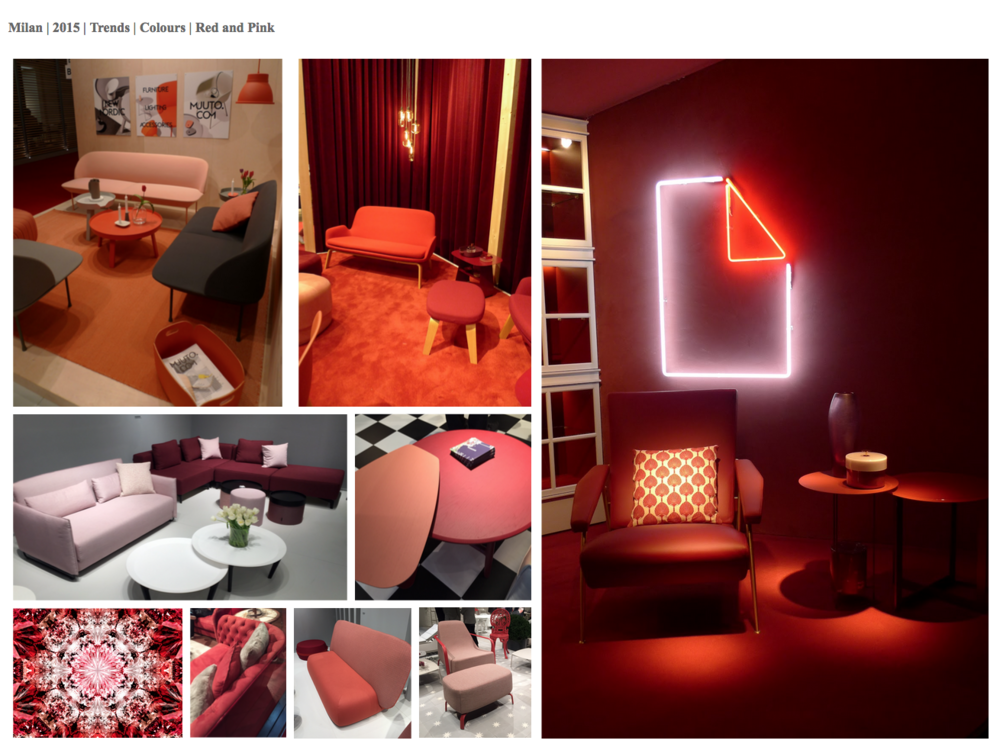 Pink and red, this trend was beginning to emerge at Maison et Objet; with classically non-complimentary colours being paired together. Using tonally within the same colour pallet.&nbsp; 