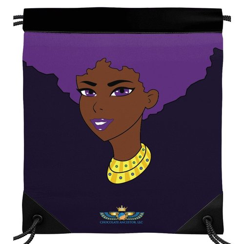 Purple Afro Diva Drawstring Bag.jpg