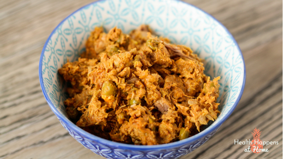 Tuna Curry Recipe. #thereciperedux Read now or pin for later - Health Happens at Home.
