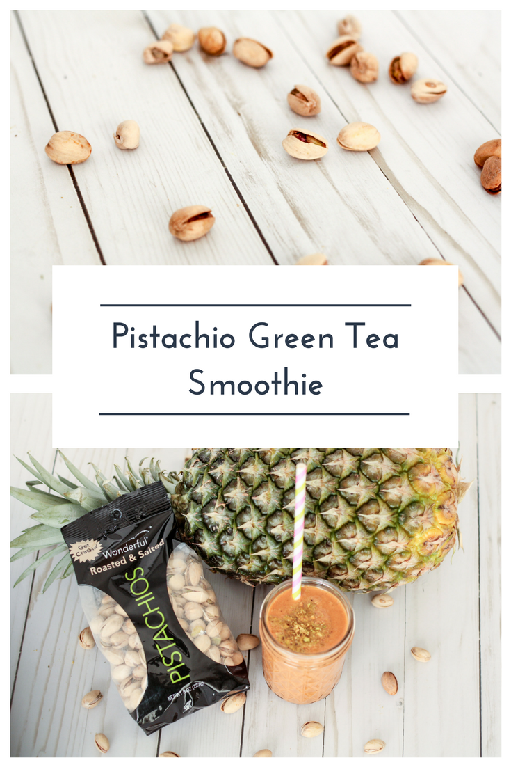 Pistachio Green Tea Smoothie Recipe. Read now or pin for later. - Health Happens at Home. #sponsored