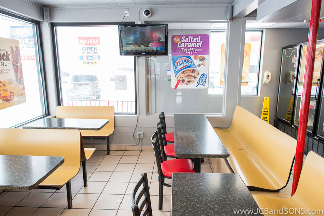 Dairy Queen Listowel Ice Cream Carpentry Millwork Custom Cabinetry JCB and Sons Building Durham Hanover Owen Sound Walkerton DQ Stainless Steel Counter Top Pepsi Machine Pop Cabinet Drawers Maple Fast Food Renovation Remodel