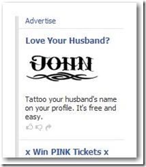 Facebook – tattoo ad and privacy? — John Liu .NET