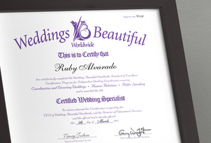 Weddings Beautiful has has been providing world class training and  certification for aspiring wedding planners since 1968. Start your career  as a wedding plan