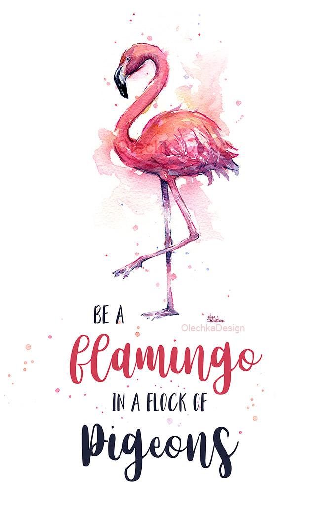 Olechka Design-blog-Be a Flamingo in a Flock of Pigeons