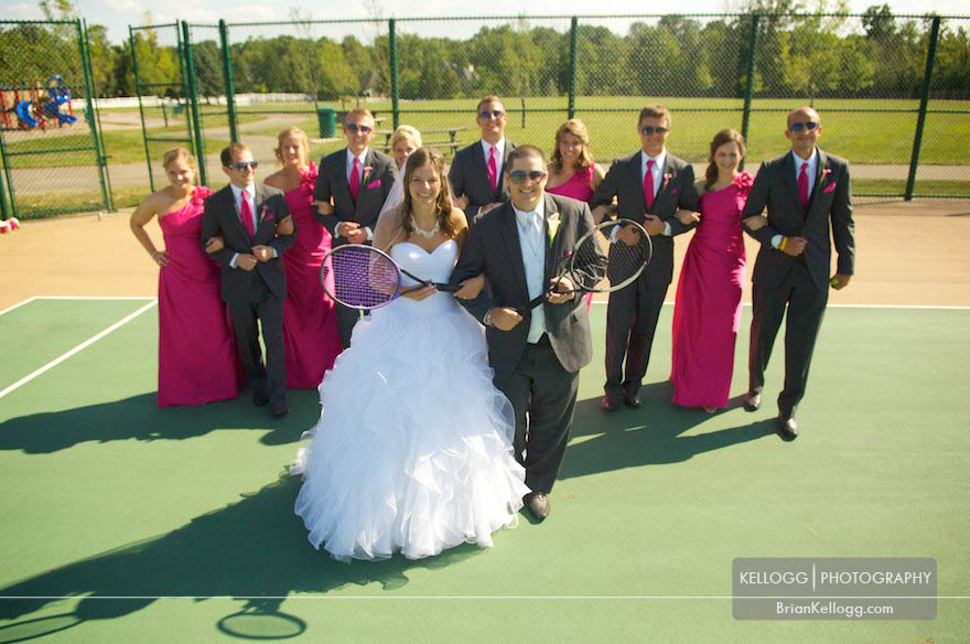 Tennis Wedding Photos